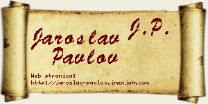 Jaroslav Pavlov vizit kartica